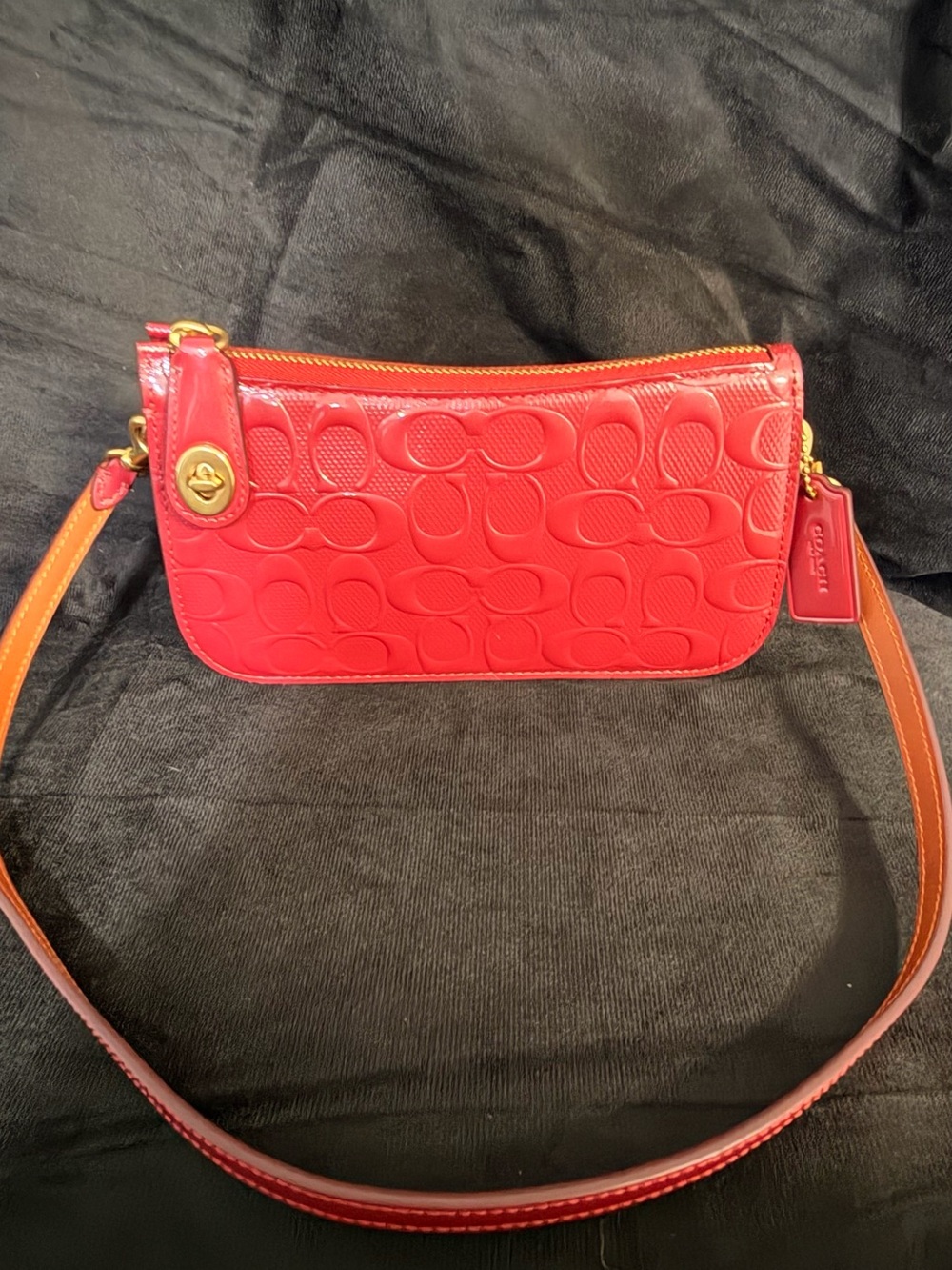 Coach  Penn Shoulder Bag  Signature Leather Wristlet with Removable Strap - Picture 7 of 9